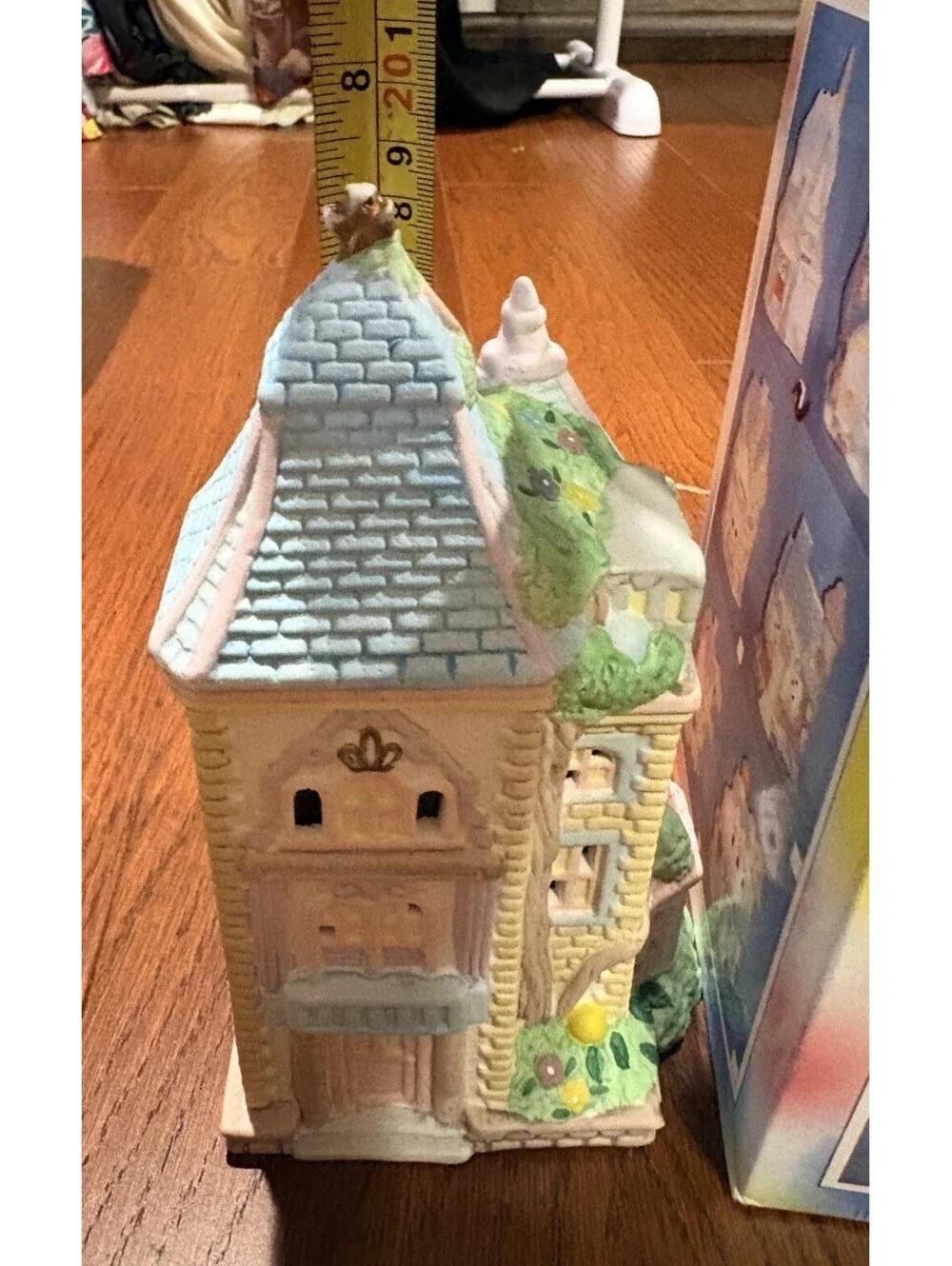 Easter Bunny Vintage Porcelain Light Up Village House House With Cord